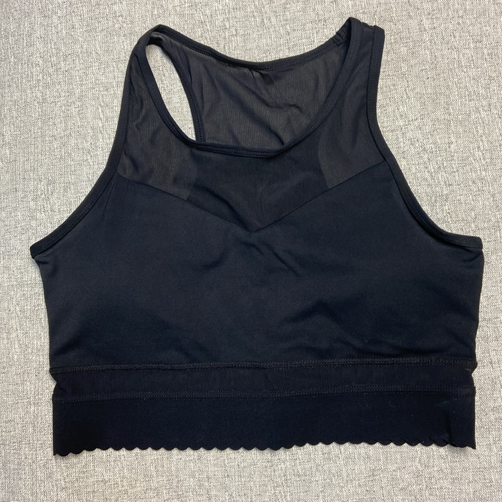 Zyia Black Star Mesh Bra